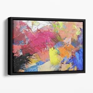 Abstract art Floating Framed Canvas