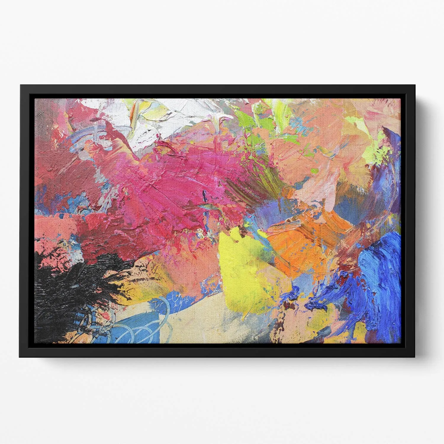 Abstract art Floating Framed Canvas