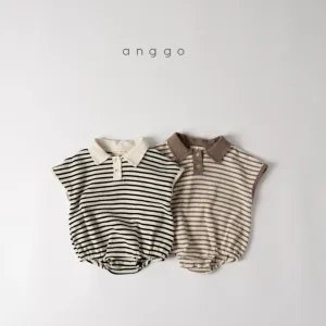 [anggo] kit-kat collar romper - SS24