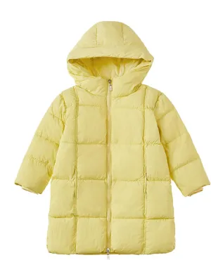 Booth Coat Kids Toddler Baby Girls Boys Winter Warm Thick Solid Cotton Long Sleeve Padded Hooded Jackets Boys Outwear