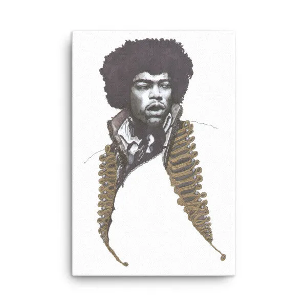 Jimi Hendrix by Robert Bowen Canvas