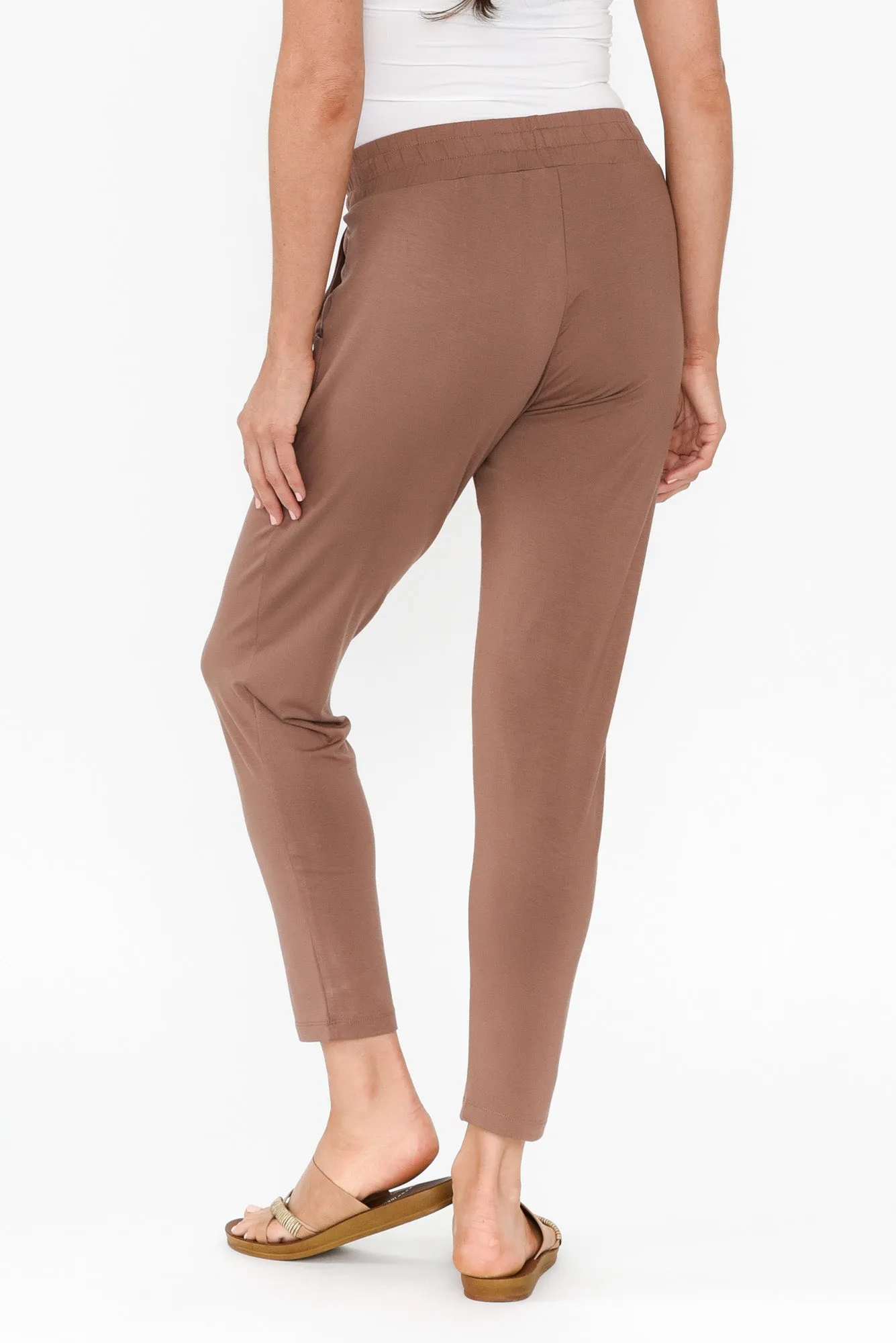 Percy Chocolate Bamboo Pocket Pants