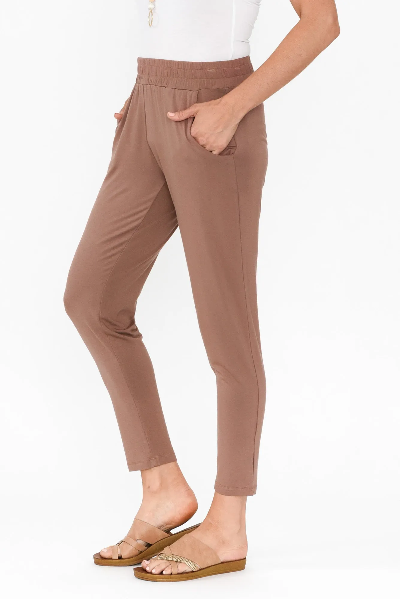 Percy Chocolate Bamboo Pocket Pants