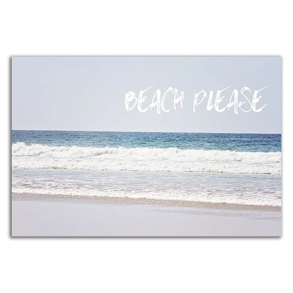 "Beach Please" by Sylvia Coomes, Print on Canvas, Ready to Hang