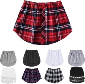 Shirt Extender for Women Layering,Adjustable Shirt Extenders Fake Top Lower Sweep Skirt for Layering