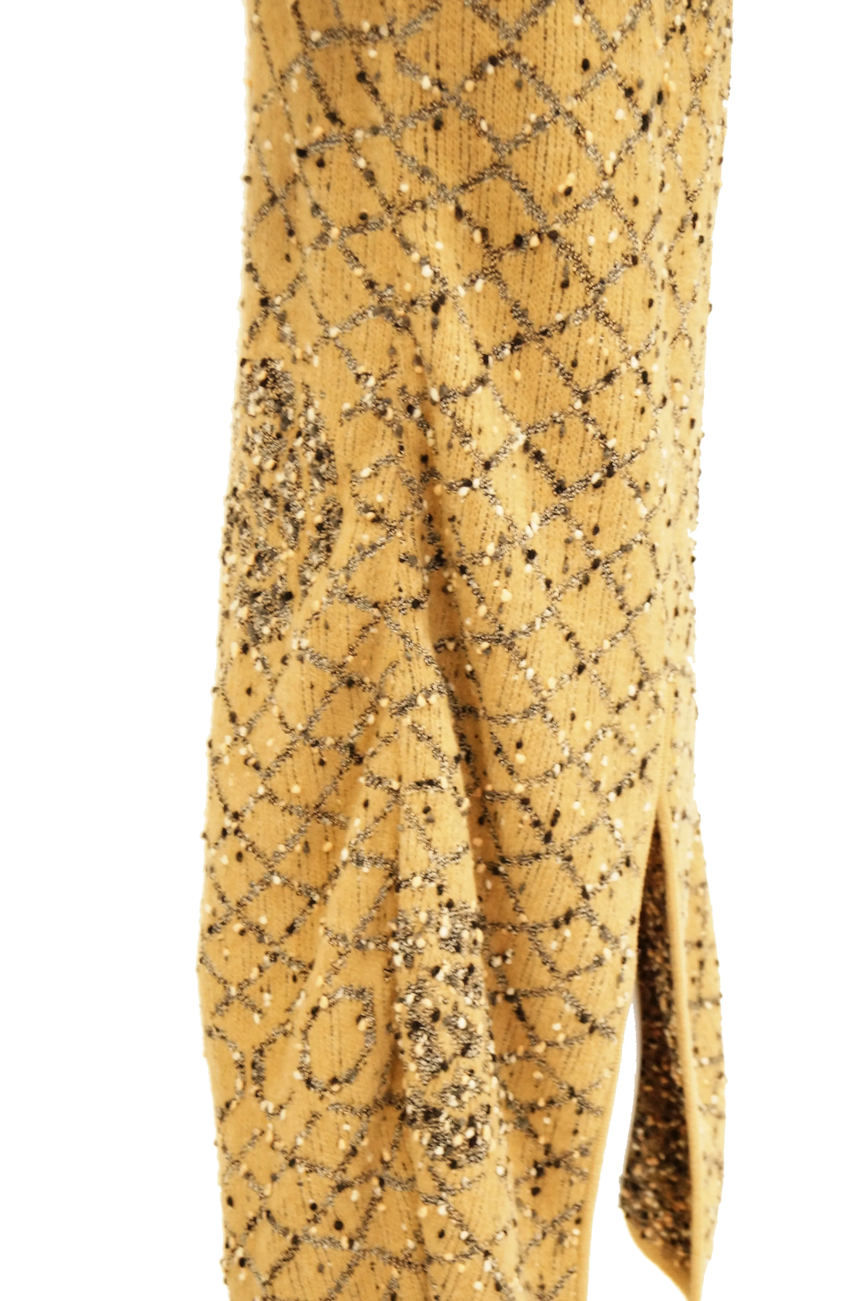 Statement Chanel Logo Knit Vest Coat Liner