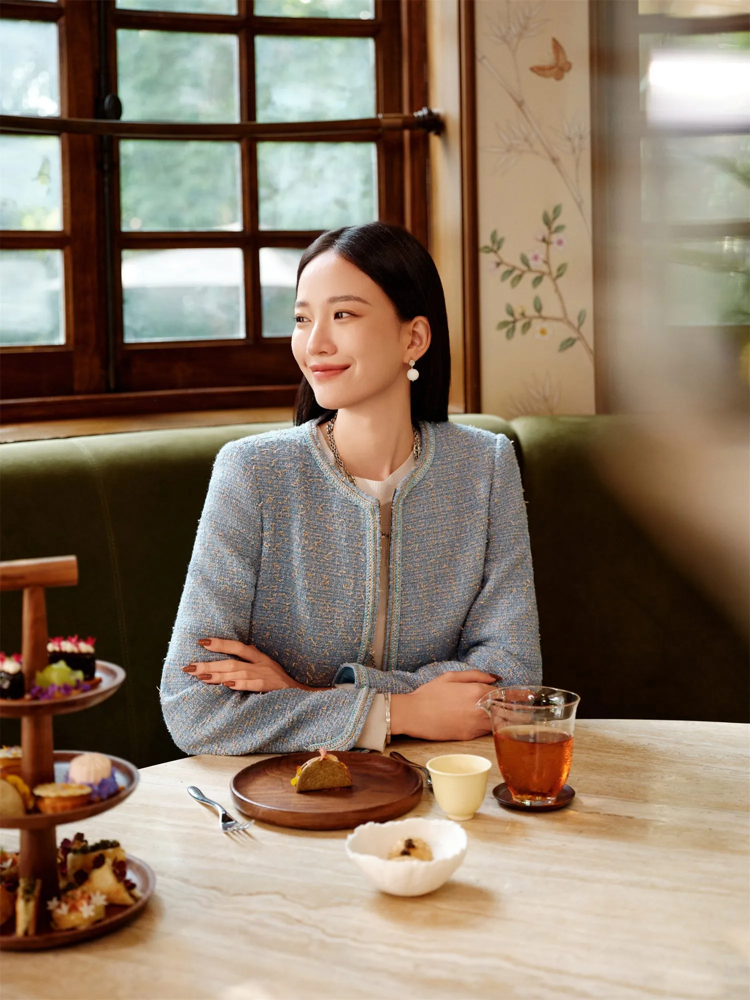 YAYING Loro Piana Tweed Coat
