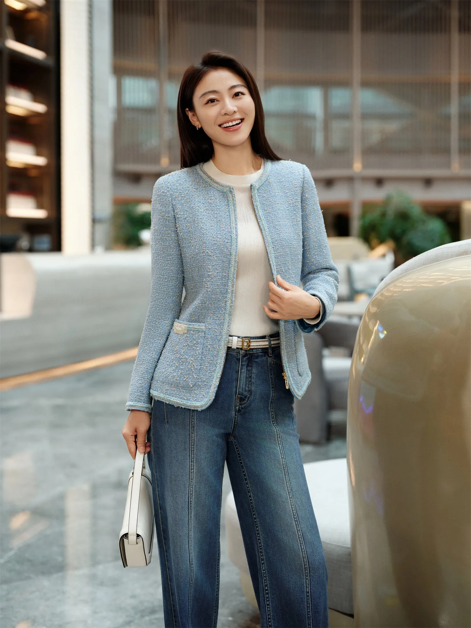 YAYING Loro Piana Tweed Coat